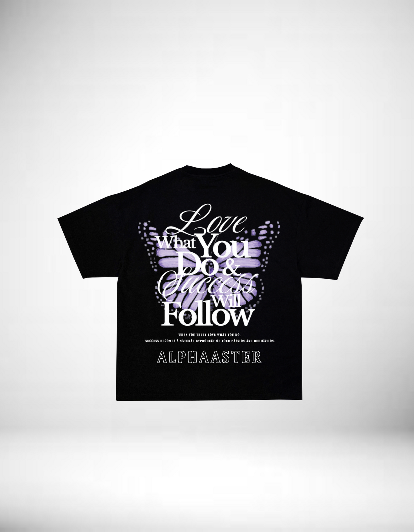 Charcoal Black Love & Success Graphic T-shirt