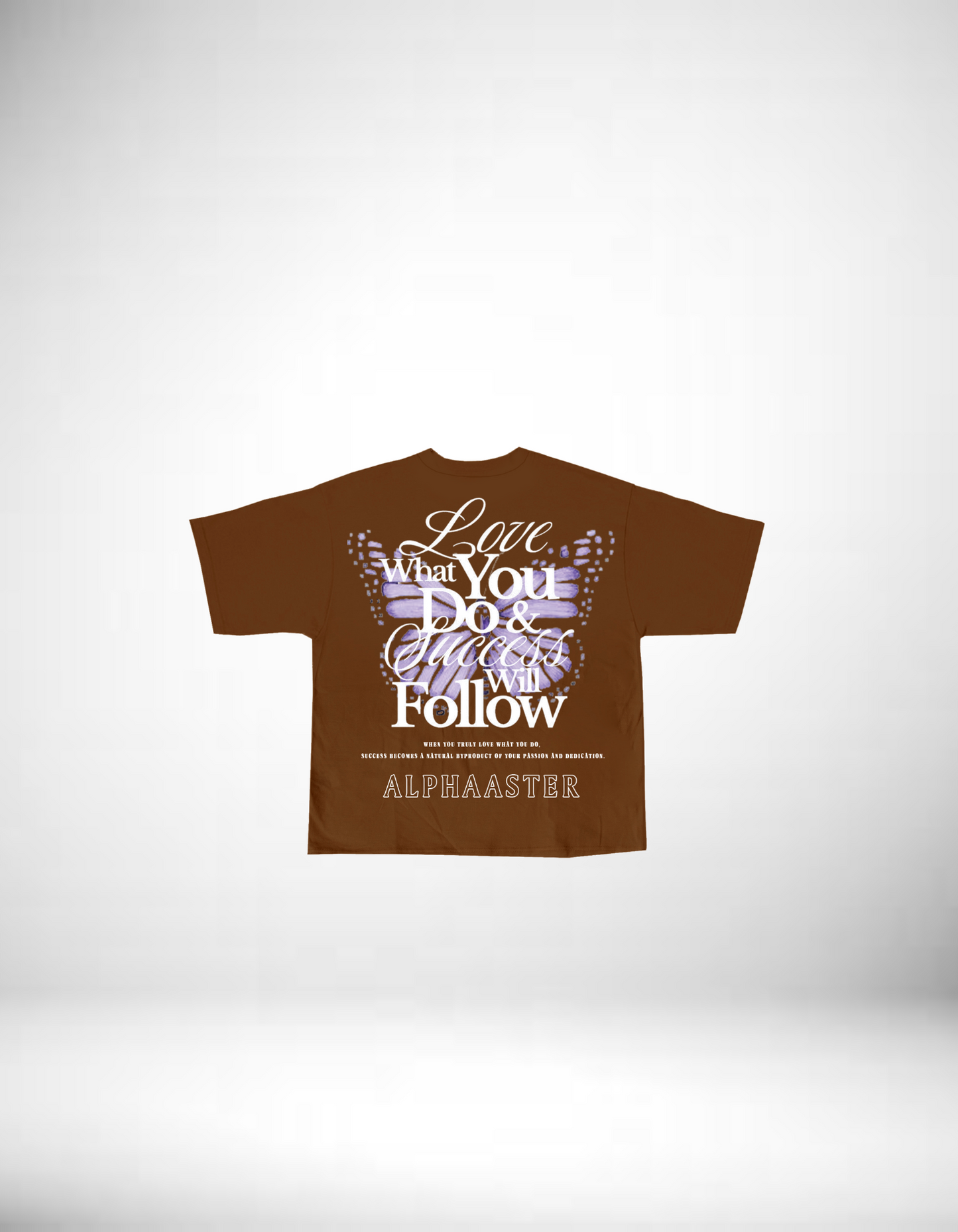 Chocolate Brown Love & Success Graphic T-shirt